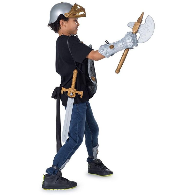 Dress-Up-America Knight Armor Set for Kids - Medieval Shield and Helmet Playset, 3 of 5