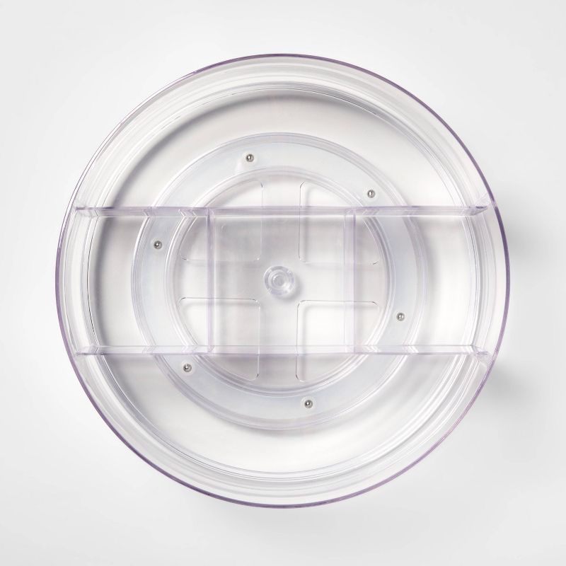 Bathroom Plastic Spinning Turntable Beauty Organizer Clear - Brightroom&#8482;, 3 of 10