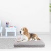 Precious Tails Rae Dunn Rest Orthopedic Cat and Dog Bed - Khaki - 4 of 4