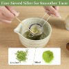 Zevemomo 5-Piece Matcha Whisk Set,Handmade Ceremony Matcha Kit with Ceramic Bowl&Spout,Complete Matcha Making Set for Tea Lovers Family Friends,Green - 3 of 4