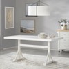 7pc Miller Rectangular Dining Set White - Lifestorey: Upholstered Chairs, Rubberwood, Seats 6 - 3 of 4