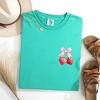 Simply Sage Market Coquette Strawberry Watercolor Garment Dyed Tee - 2 of 4