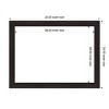 Amanti Art Furniture Espresso Narrow Framed Magnetic Dry Erase Board - 4 of 4