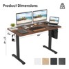 Vynxaria Electric Sit Stand Desk, Height-Adjustable Home Office Workstation with Memory Settings & Splice Board - 3 of 4