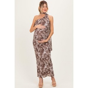 halter maternity dress Maternity Floral Halter Dress