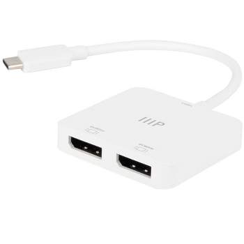 Monoprice Usb-c Vga Multiport Adapter - White, With Usb 3.0 Connectivity &  Mirror Display Resolutions Up To 1080p @ 60hz - Select Series : Target