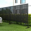Dovelina Metal Outdoor Privacy Screen Freestanding Patio Decorative Screen (Set of 2) - 2 of 4