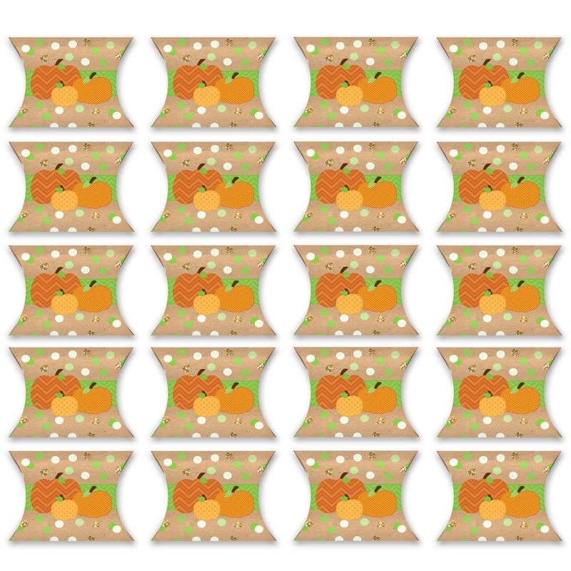 Big Dot of Happiness Pumpkin Patch - Favor Gift Boxes - Fall, Halloween or Thanksgiving Party Petite Pillow Boxes - Set of 20, 5 of 9