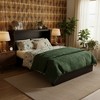 Whisen Queen Murphy Cabinet Bed with Charging Station - Pine Wood & Rattan Design, Foldable Space-Saving Solution - 2 of 4