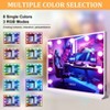 ARTLOGE 32x24in LED Vanity Mirror with Lights Bluetooth Tabletop Wall Mount Metal White with 11 Bulbs, Bluetooth, 3 Colors and RGB, USB Charging Port - 4 of 4