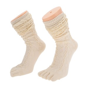 Unique Bargains Women Elegant Five Toe Socks 1 Pair - 1 of 4