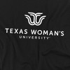 Texas Woman'S University Distressed Primary Logo Kids T-Shirt For Youth Black - 2 of 4