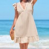 Women's Beige Mini Dress - Cupshe - 2 of 4