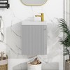 Bathroom Vanity with Sink Combo, Wall Mounted Bathroom Storage Vanity Cabinet for Small Space - 2 of 4