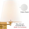 Claxy Beige Wall Sconces Set of Two Plug-in Wall Lamp Swing Arm Wall Lights - 3 of 4