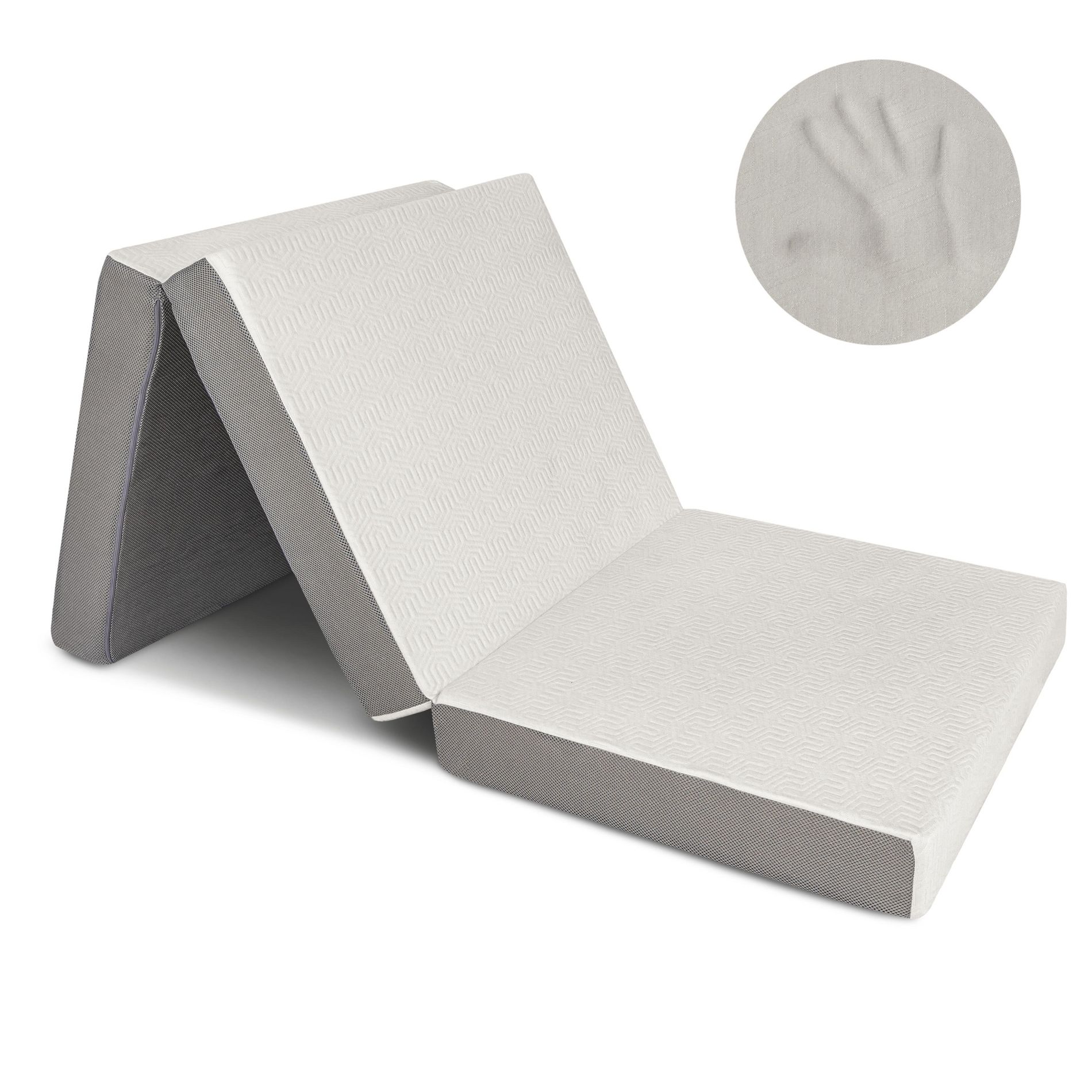 Milliard 4 Inch Tri-fold Foam Mattress, Single