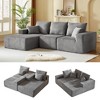 Whisen Modular Sectional Sofa with Chaise, L Shaped Cloud Couch, No Assembly Required - 2 of 4