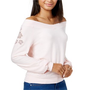maison Jules Womens Knit Floral Pullover Sweater - 1 of 1