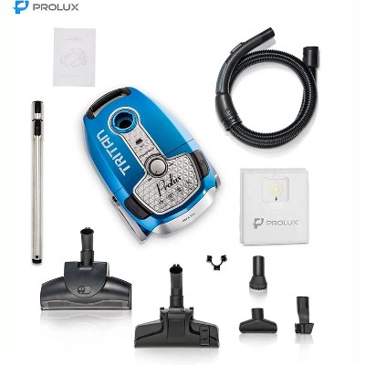 Prolux Tritan Blue Canister Vacuum with HEPA Filter