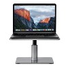 Mount-It! Adjustable Height Laptop Stand for MacBook Pro | Wide Platform Laptop & Monitor Desk Riser | For 11-15 in. Laptops | 24-32 in. Monitor Riser - 4 of 4