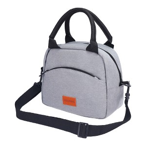 Unique Bargains Insulated Leakproof Waterproof Adult Freezable Lunch Bag 9.4 x 5.1 x 8.3 Inches - 1 of 4