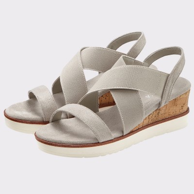 Women's Ankle Strap Wedge Sandals - LASCANA