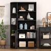 Corner Bookcase, Wood Bookshelf and Office Storage Cabinet with Adjustable Shelf - 3 of 4