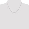 Black Bow Jewelry 1.1mm, Sterling Silver Solid Cable Chain Necklace - 2 of 4