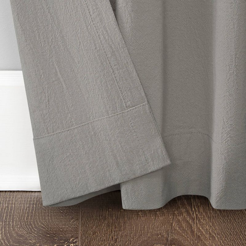 Archaeo Light Filtering Washed Cotton Twist Tab Curtain Panel, 5 of 15