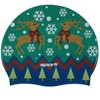 Sporti Limited Edition Granny Sweater Reindeers Silicone Swim Cap - 2 of 3