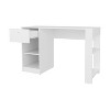 Vynxaria Computer Desk with Drawer & Open Storage Shelves, Minimalist Workstation for Home Office - 3 of 4
