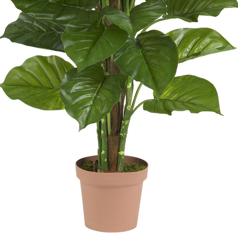 63&#34; x 33&#34; Artificial Leaf Philodendron Plant in Pot - Nearly Natural, 4 of 5