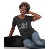 RAE DUNN - Women's Short Sleeve Shirttail Hem T-Shirt - 4 of 4