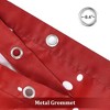 Christmas Shower Curtain, Red Snowflake Christmas Decorations Fabric Shower Curtains for Bathroom, 72x72 Inches - 4 of 4