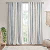 Gracie Mills Modesto Textured Chenille Stripe Cotton Curtain Panel with Lining - 4 of 4