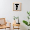 Deny Designs Anna Dorfman Black Rocks Framed Wall Art Bamboo - 2 of 3