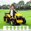 12V Kids Ride-On Tractor with Remote Control, Detachable Trailer, 35W Dual Motors, 3 Speed, 7 LED Lights, Durable Electric Farm Truck Toy - 2 of 4