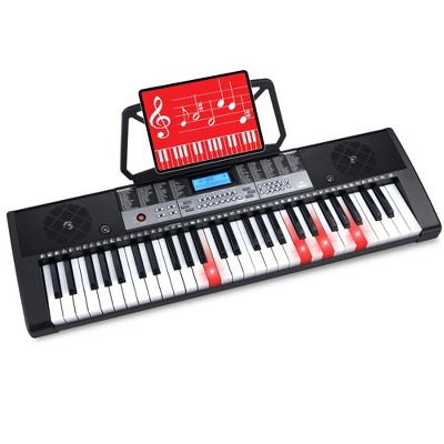 Best Choice Products 54-Key Beginners Electronic Keyboard Piano Set w/ LCD Screen, Lighted Keys, 3-Teaching Modes