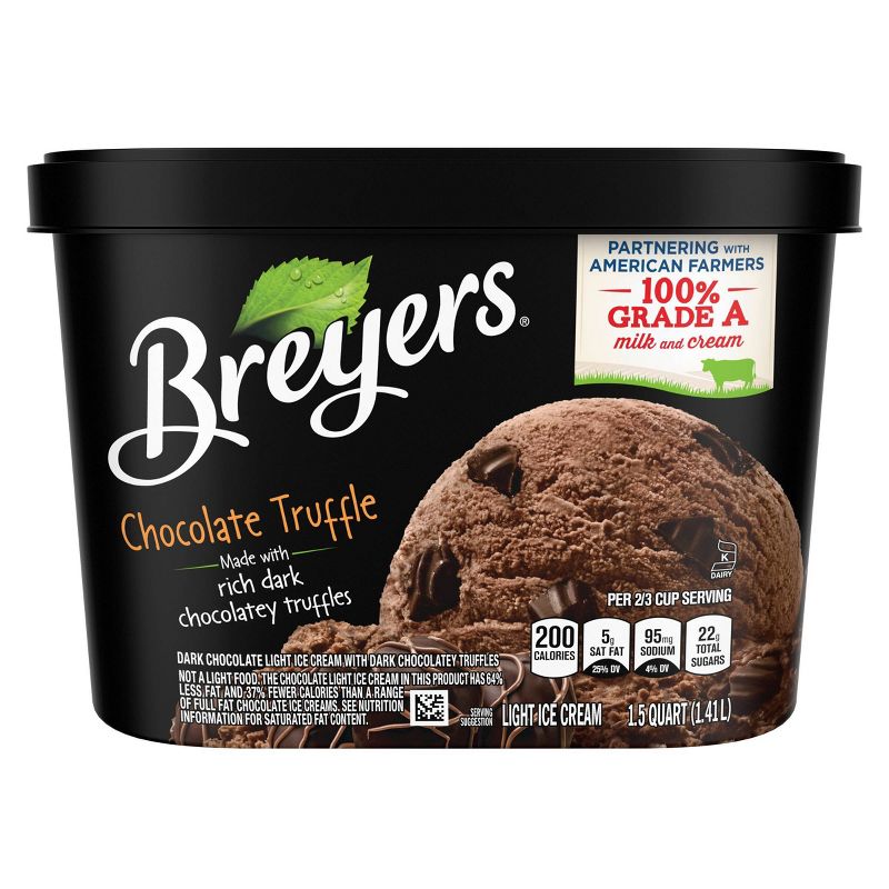 Breyers Chocolate Truffle Ice Cream - 48oz, 5 of 9