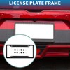 Unique Bargains Stainless Steel Car License Plate Holder Durable Mirror Polished Black 1Pc - 2 of 4