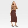 Women's Tailored Signature Crepe Maxi Skirt - A New Day™ - 3 of 3