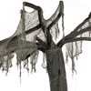 Northlight 7.5' Standing Ghost Tree Halloween Decoration - Black/Gray - 2 of 4