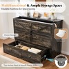 AMERLIFE Murphy Bed with Storage& Charging Station, Farmhouse Cabinet Bed, Noise-Free, for Guest Room, Apartment, or Office - 3 of 4
