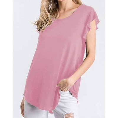 Women's Ruffle Sleeve Top - HEIMISH USA