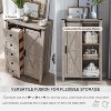 SinCiDo Farmhouse Modern 5 Drawer Tall Dresser w/Sliding Barn Door, Storage Organizer Dresser for Bedroom, Living Room & Kids Room - 4 of 4