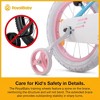 RoyalBaby Stargirl Kids Outdoor Bicycle with Kickstand, Accessory Basket, Bell, and Safety Training Wheels for Ages 4-7 - 4 of 4