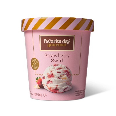 Strawberry Swirl Ice Cream - 16oz - Favorite Day™