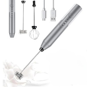 Swtroom Handheld Milk & Coffee Frother Electric Mini Blender Stainless Steel Drink Mixer - 1 of 4