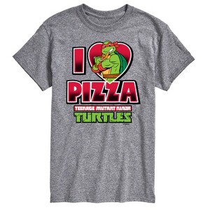 Men's - Teenage Mutant Ninja Turtles - I Love Pizza Short Sleeve Graphic T-Shirt - 1 of 4