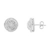 Haus of Brilliance Silver 1/4 Cttw Baguette and Round Diamond Swirl Love Knot Stud Earrings - 2 of 4